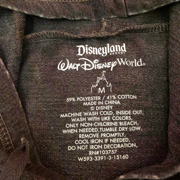 Vintage Style Distressed Faded Disney Mickey Mouse Light Hoodie - Picture 3 of 4